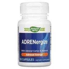 2 X Enzymatic Therapy, ADRENergize, Adrenal Energy, 50 Capsules