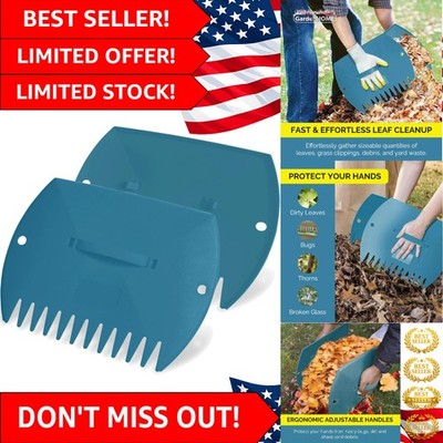 Large Leaf Scoops - Ergonomic Yard Grabbers for Effortless Garden Cleanup