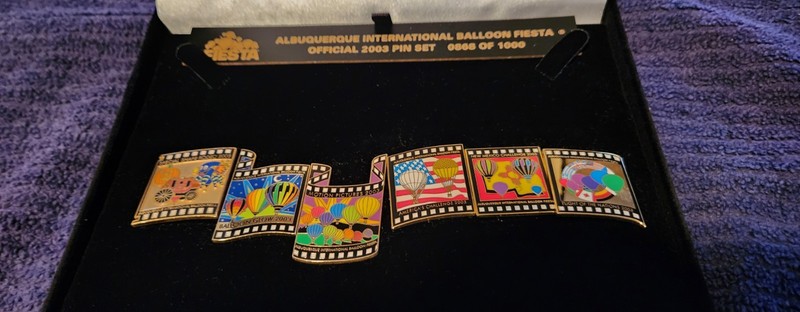 2003 "AIBF PIN SET" #868 of 1000 hot air balloon pin S/H COMB!
