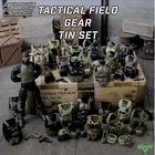 VALAVERSE 1:12 ACTION FORCE TACTICAL VEST FIELD GEAR TIN & 6” FIGURE for CUSTOMS