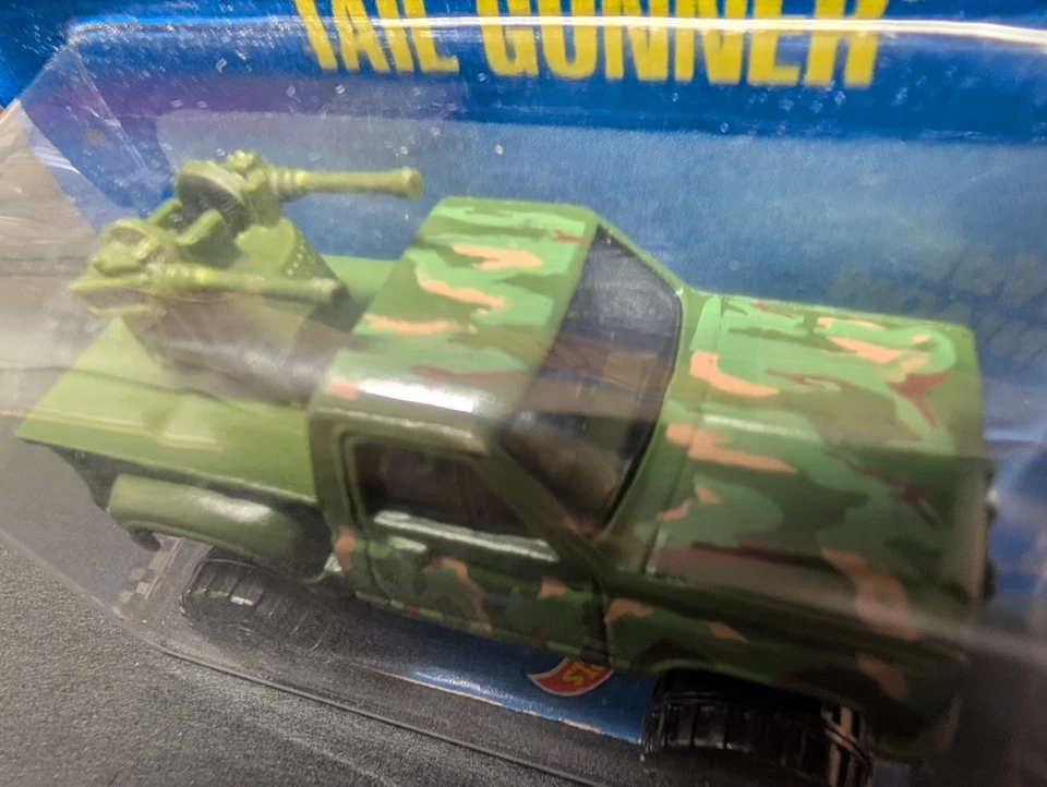 HOT WHEELS  1989 #29 Tail Gunner Con Wheels BLUE CARD Light TW - Image 3 of 4