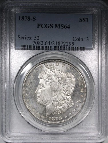 1878-S Morgan Dollar PCGS MS64 Flashy Better Date $1