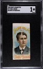 1888 Duke's History of Poor Boys THOMAS EDISON SGC 1