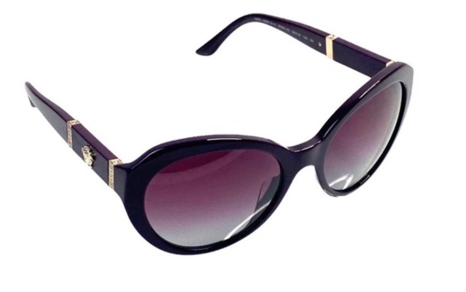 Gafas de sol Versace moradas para mujer nuevas en caja con tarjeta de certificación/garantía Foto 3 de 4