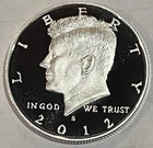 2012-S Kennedy Half Dollar Silver Proof. 90% Silver. Free Shipping!