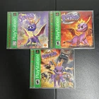Spyro 1 2 3 Ripto's Rage & Year Of The Dragon PlayStation PS1 Lot Of 3 Complete