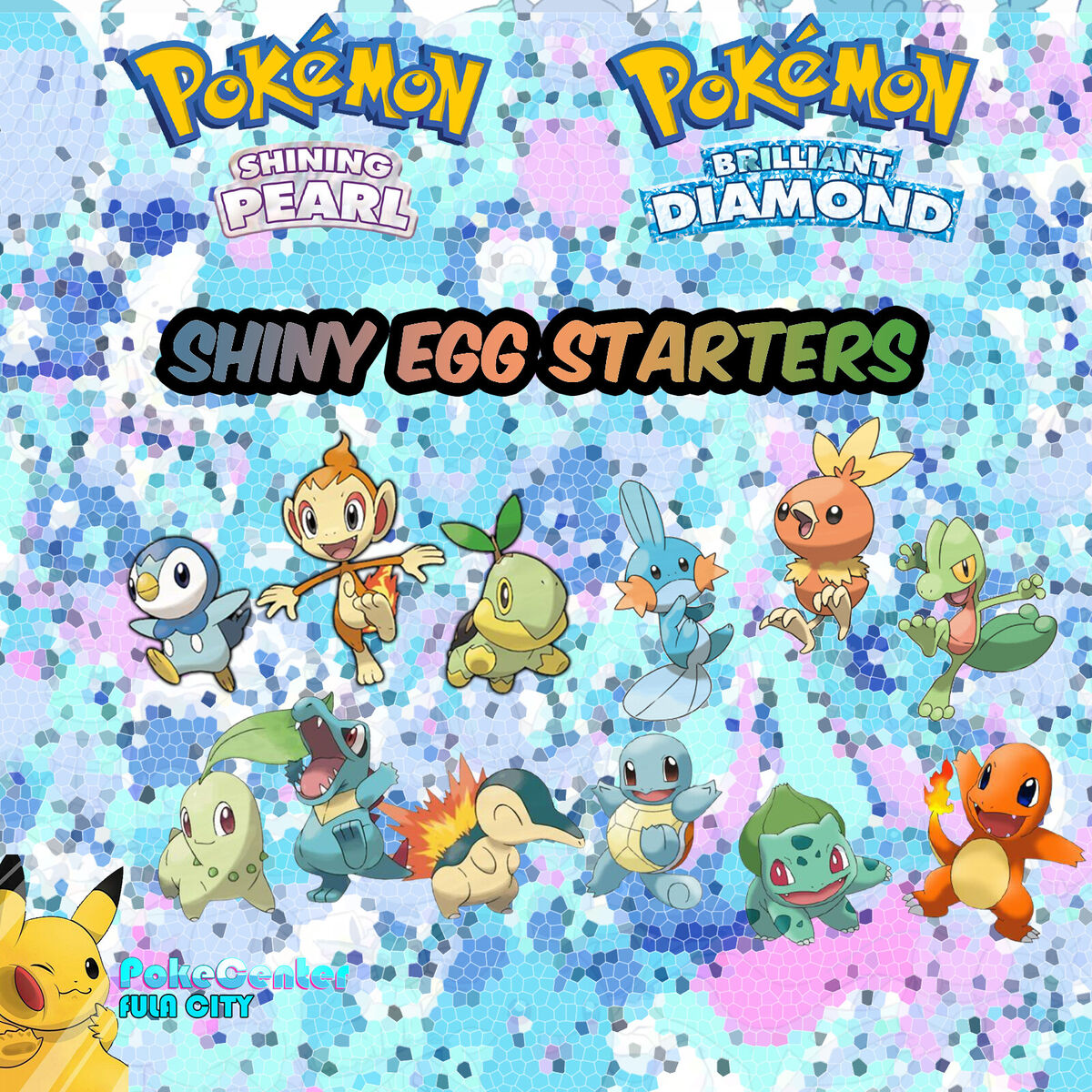 ✨Brilliant Diamond & Shining Pearl✨ Shiny Egg Starters 6IV, Pokémon