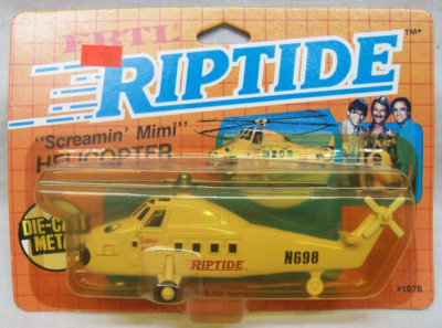 MOC 1984 ERTL 1076 Riptide Die Cast Metal Helicopter ''Screamin' Mimi'' 6in Long