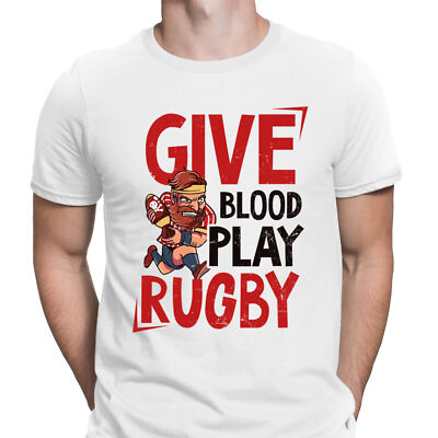 Blood Play lustige Rugby Trainer Herren Damen Jungen Mädchen T-Shirts-T-Shirt-Top-SN