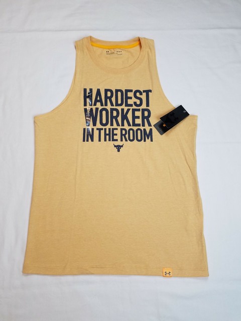 the rock hardest worker in the room shirt