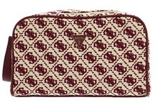 GUESS trousse de toilette Trousse Double Zip Cosmetic Bag Merlot