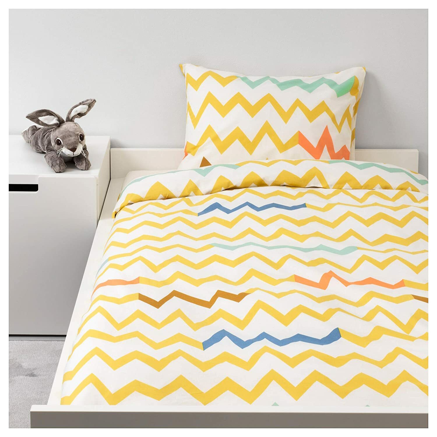 STILLSAMT Twin Duvet cover and pillowcase, multi-color, 100% cotton, *NEW*