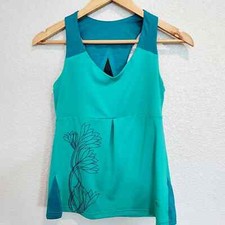 REI Turquoise Racerback Tank w/Shelf Bra Size XXS