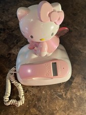 Hello Kitty Phone Fairy Corded Telephone Landline Pink Sanrio Caller ID