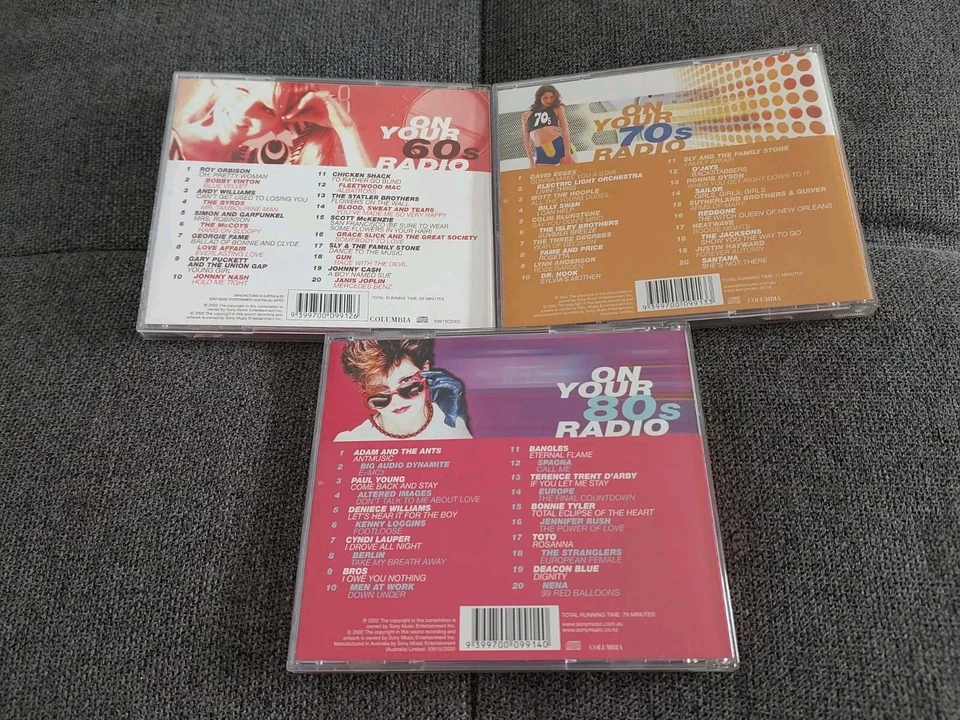 On Your 60s,70s, 80’s Radio 3 CD  Set Rock Music Hits Bangles Cyndi Lauper VGC - Image 2 of 3