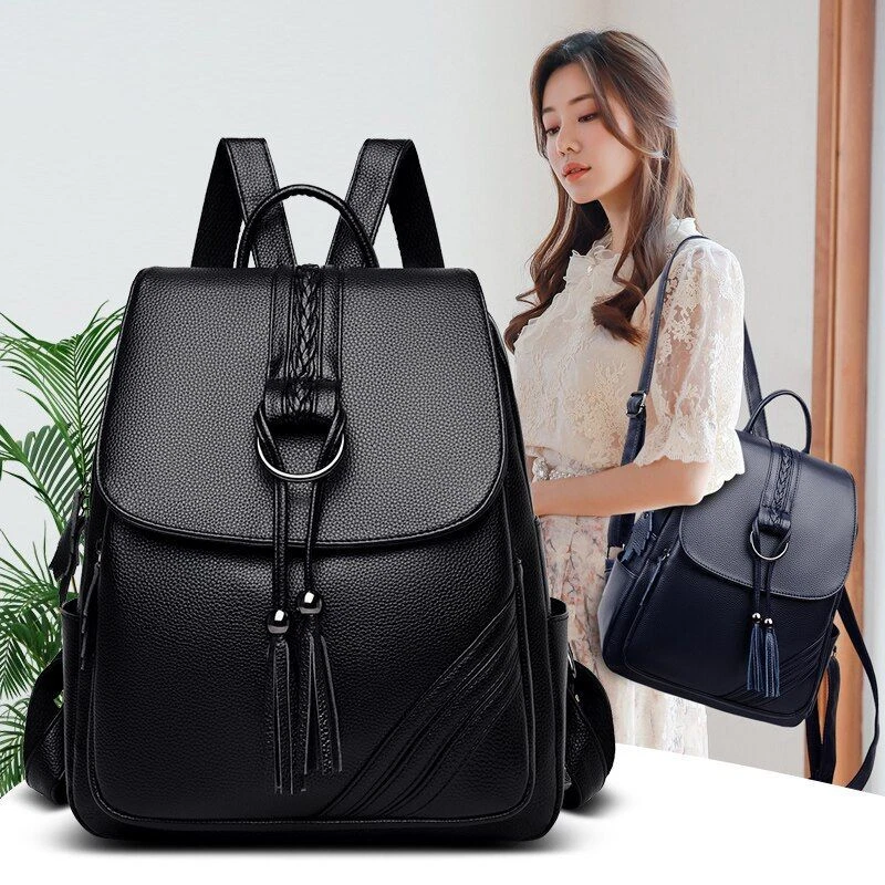 Luxury Designer Backpack for Women Fashion Brand Female Large Capacity  Retro Backpacks Genuine Leather School Bags Cowhide