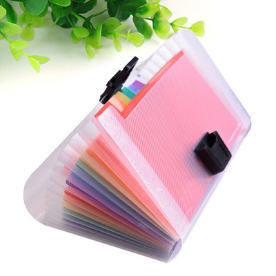 13 Pockets Paperwork Organizer Wallet Stand-up File Holder Material | eBay