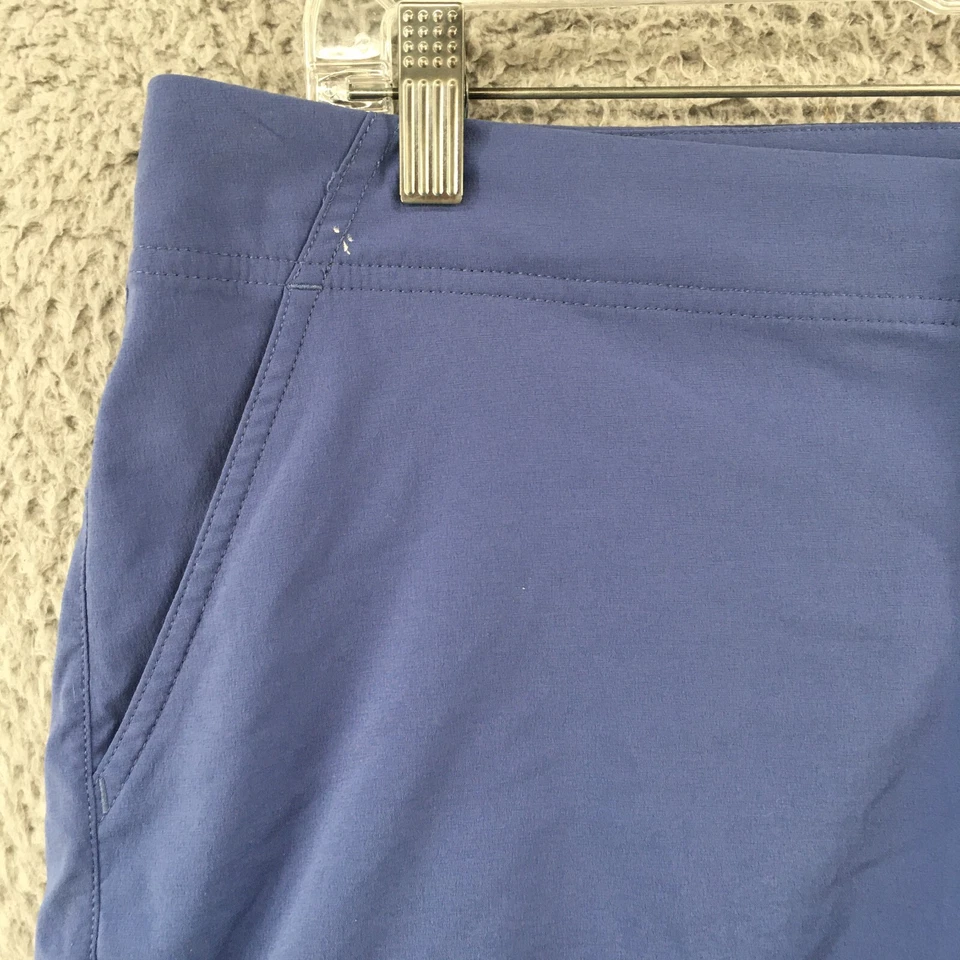 Pantalones Cortos Chinos Columbia Para Mujer 14 (Real 36X5) Púrpura Tiro Medio Informales Bolsillos Cremallera Foto 4 de 4
