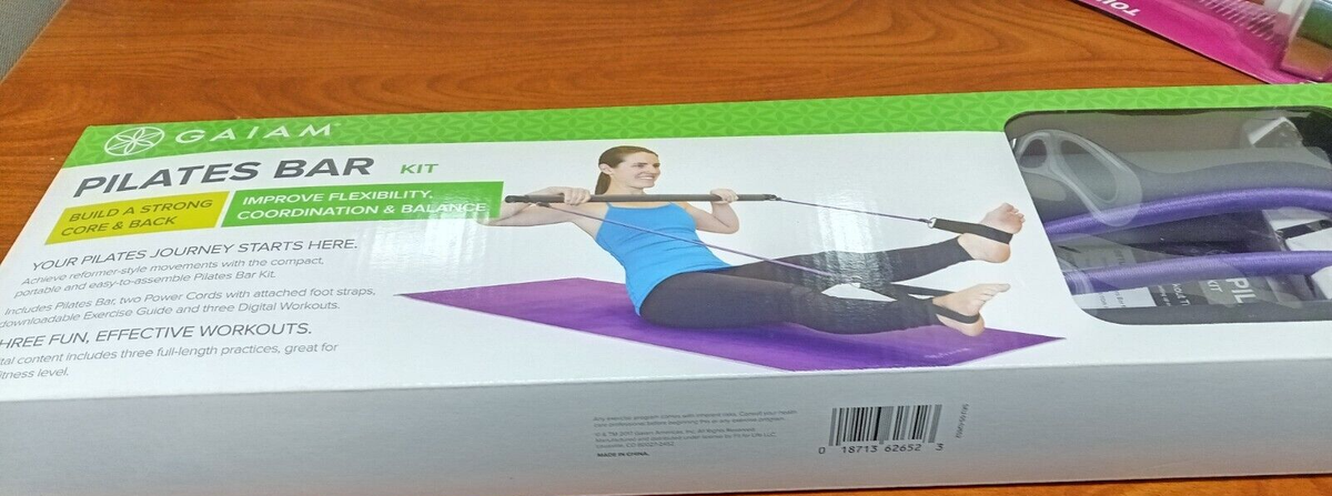 Gaiam Restore Pilates Bar Reformer Kit - Home Fitness Equipment