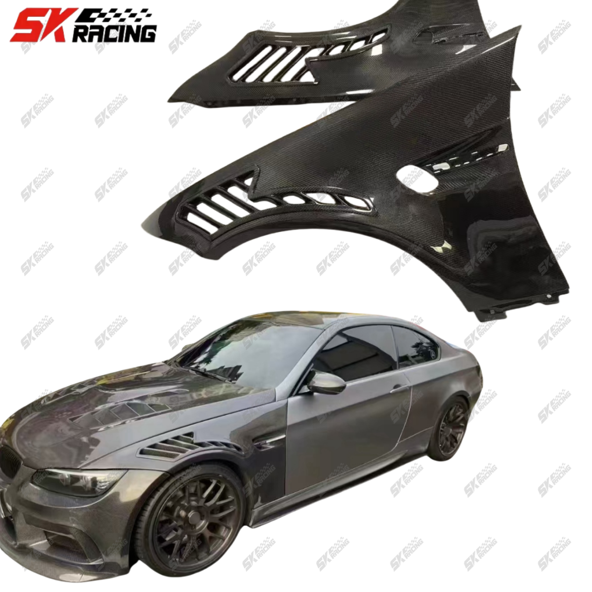 BMW e92 320i 等 M3タイプ フェンダー 左右 ジャンク品 BMW e92 320i