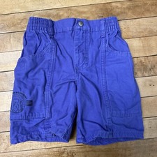 Vintage Wranglers Jean Shorts Boys Size 8 Purple Stretch USA Deep Pocket Comfort