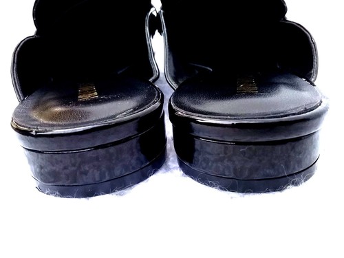 Nine West Xenisa Women's US 6 Black Patent Leather Penny Loafer Mule Flats - Picture 9 of 10