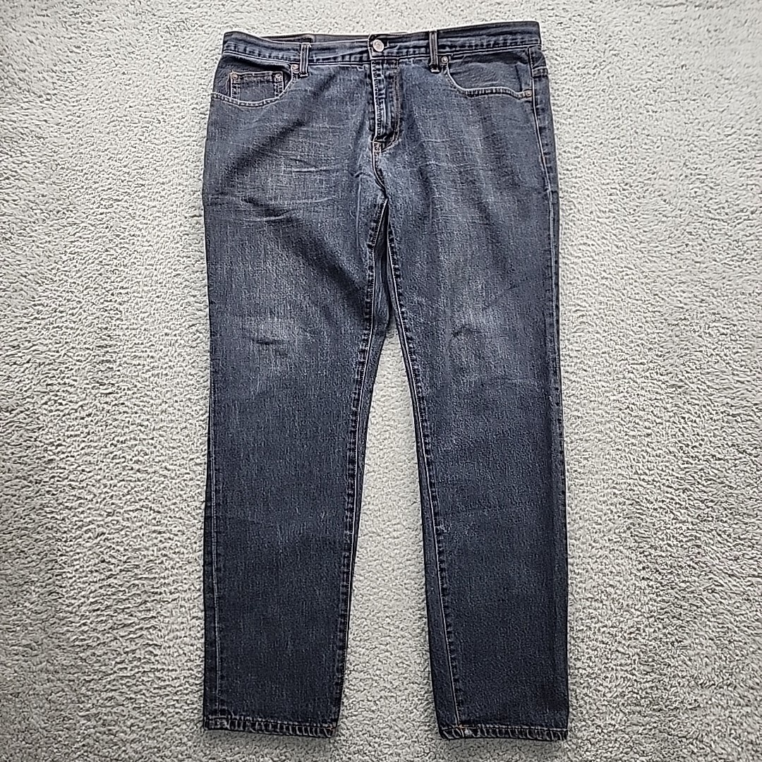 Aeropostale Jeans Mens Size 36X32 Blue Denim Dark Wash Super