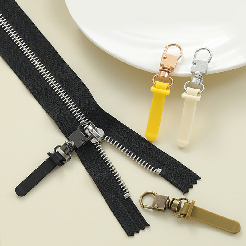 2PCS Durable Sewing Zipper Puller Head Detachable Zipper Slider Repair