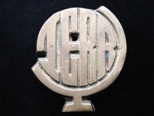 RH05119 VINTAGE 1970s **TERA** SOLID BRASS BARON BELT BUCKLE