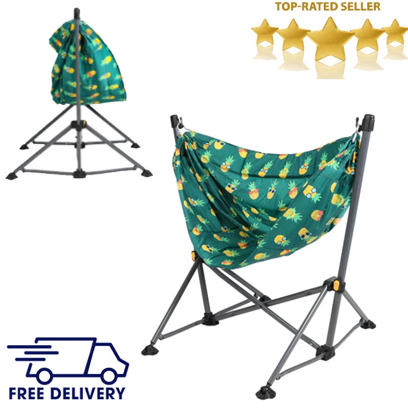 Pineapple Stand Hammock Chair Swing Indoor Outdoor Folding Nylon