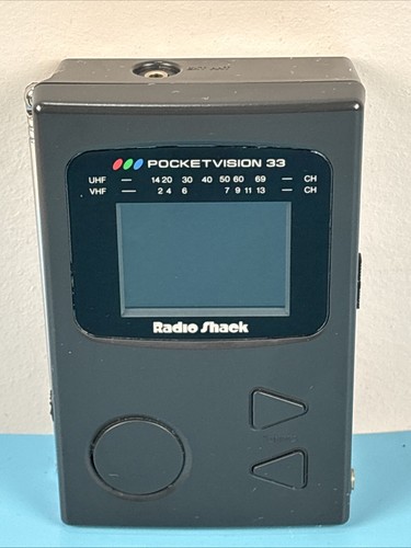 TV Portátil Vintage Radio Shack Color Pocketvision 33 con Estuche de Transporte ¡Probado! - Imagen 7 de 22