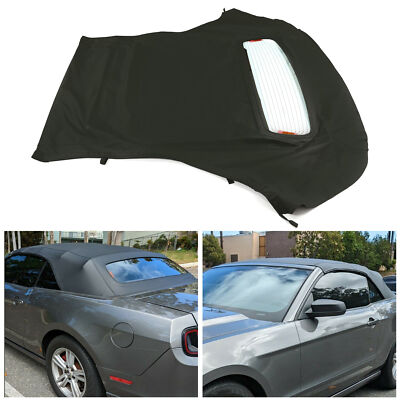 #ad For Ford Mustang 2005 2014 Soft Convertible Top amp; Heated Glass Window Sailcloth $179.20