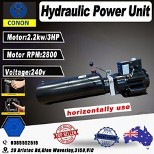 Horizontal 12L Hydraulic Power Unit Lifts Hydraulic Pump Vehicle Car Hoist 240V