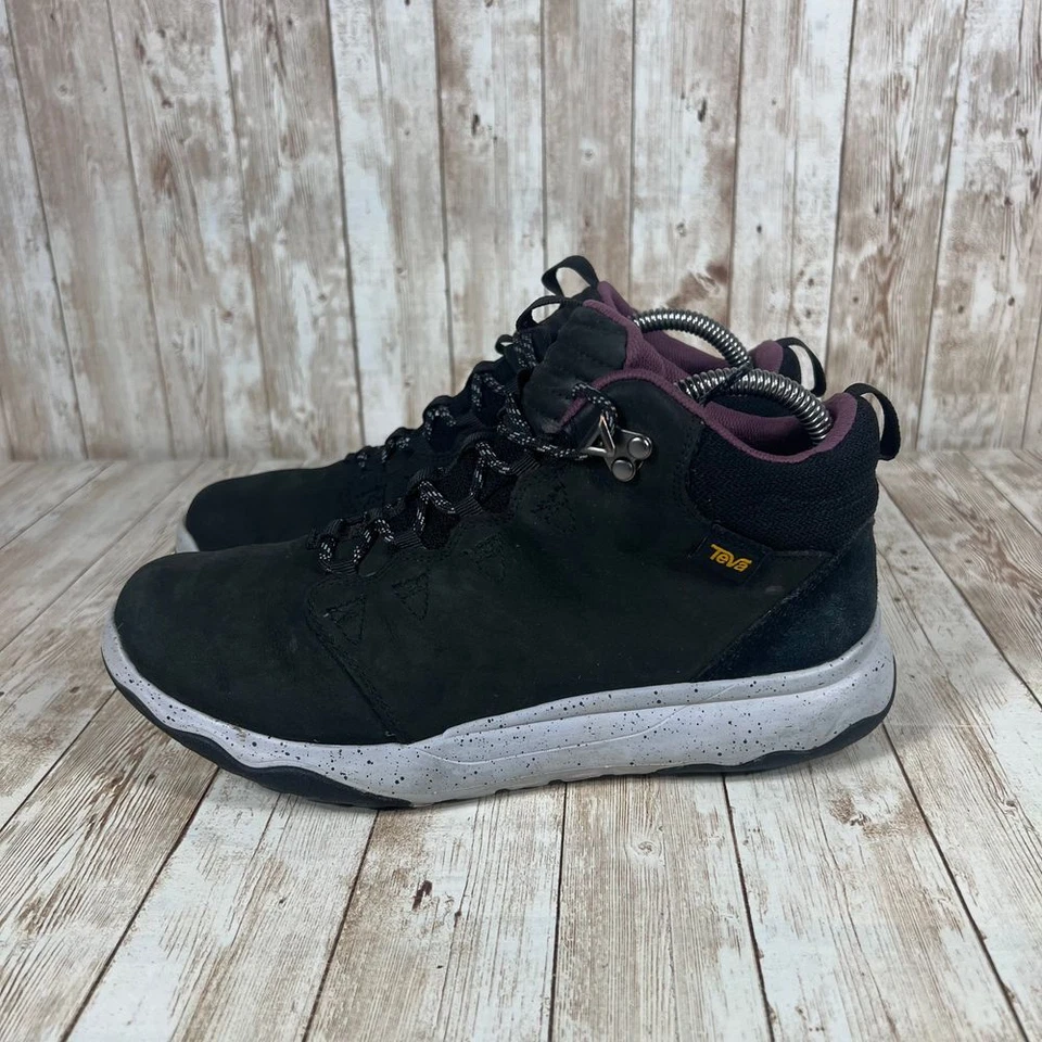 Botas de senderismo negras para mujer Teva zapatillas de aventura al aire libre 8 Foto 2 de 4