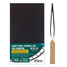 Self Adhesive Light Seal Baffle Flannel Sheet Camera Film Back Repair 100x200mm