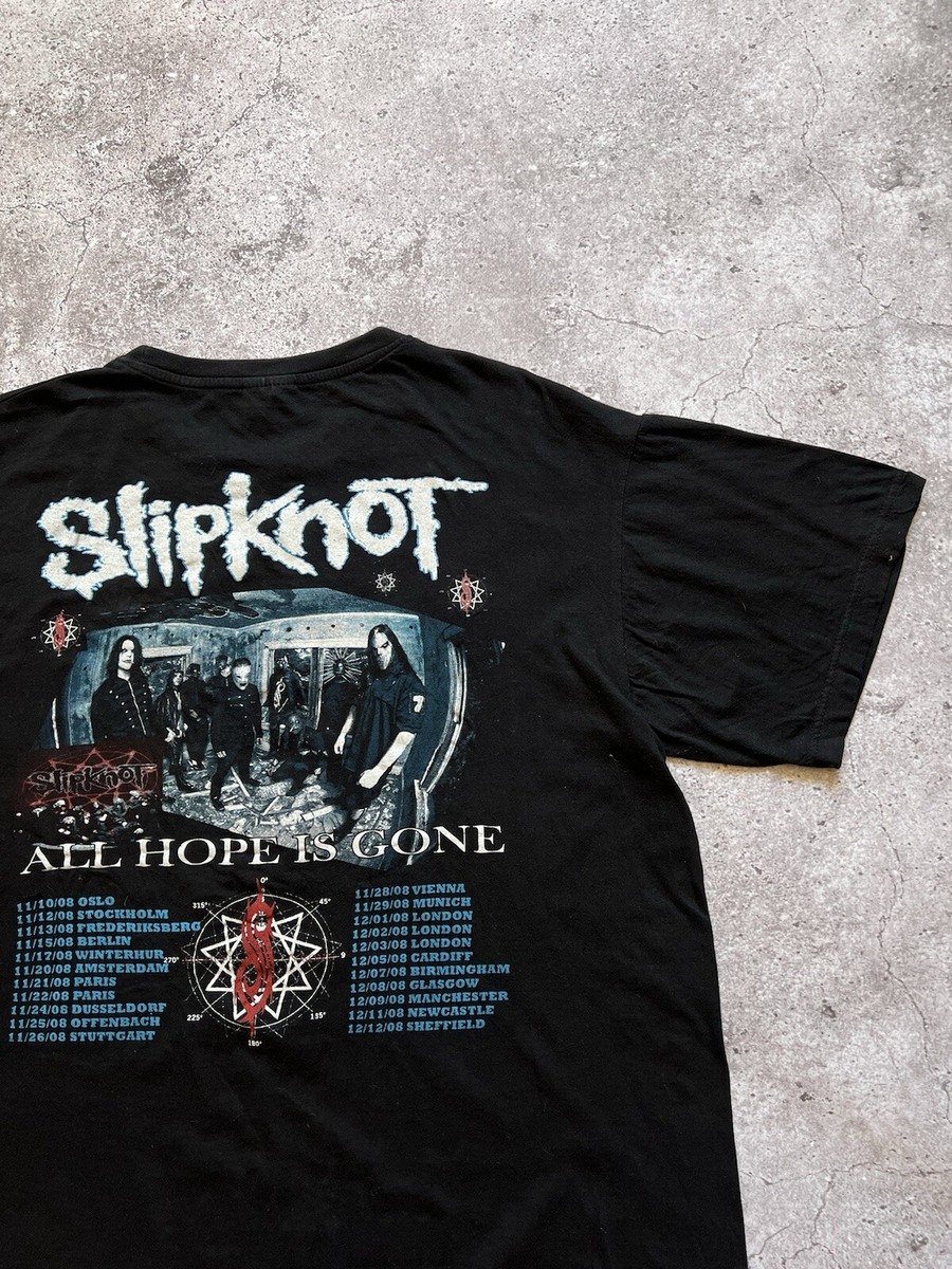 SLIPKNOT ツアーＴシャツ　Ｌ　ALL HOPE IS GONE 2008 Vintage 2008 Slipknot Tour T-Shirt All Hope Is Gone