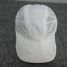 Sports Hat Cap Strap Back Mens One Size White Mesh Vent Running Breathable