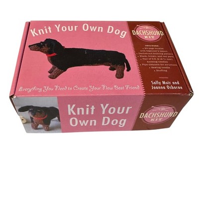 Knit Your Own Dog: Dachshund Kit by Sally Muir New Open Box