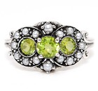 2CT  Peridot 925 Sterling Silver Filigree Ring Sz 6 PC9-3 — photo 1