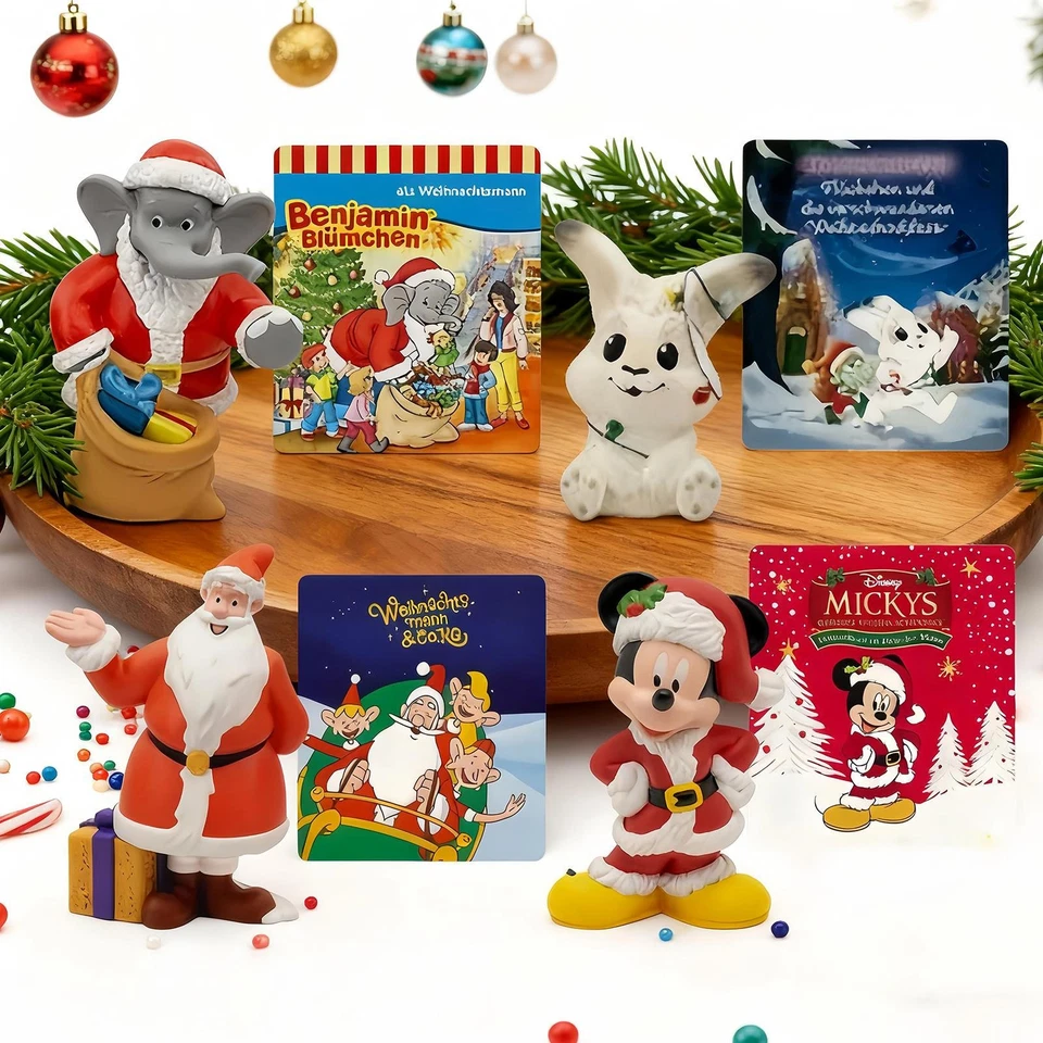 4 Stück Tonies Weihnachtsmann & Co. KG Flöckchen Micky Maus Benjamin - Bild 2 von 4