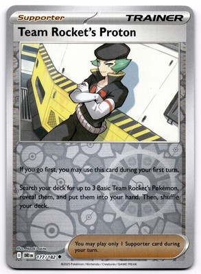 Team Rocket's Proton 177/182 Destined Rivals Uncommon Reverse Holo Near Mint