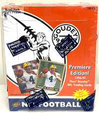 1996-97 Goudey Fleer NFL 'Premiere Edition' Factory Sealed Retail Box - 18 Packs