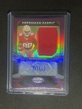 2025 Panini Certified - Freshman Fabric Signatures Mykel Williams Purple/399