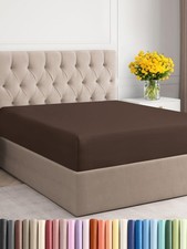 Cal King Fitted Bed Sheet - Bottom Single Fitted Sheet Only - Ultra-Soft Hote...