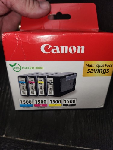 NEW Canon PGI-1500 9218B006 Ink Value Pack black, cyan, magenta, yellow (4 pack) - Picture 4 of 4