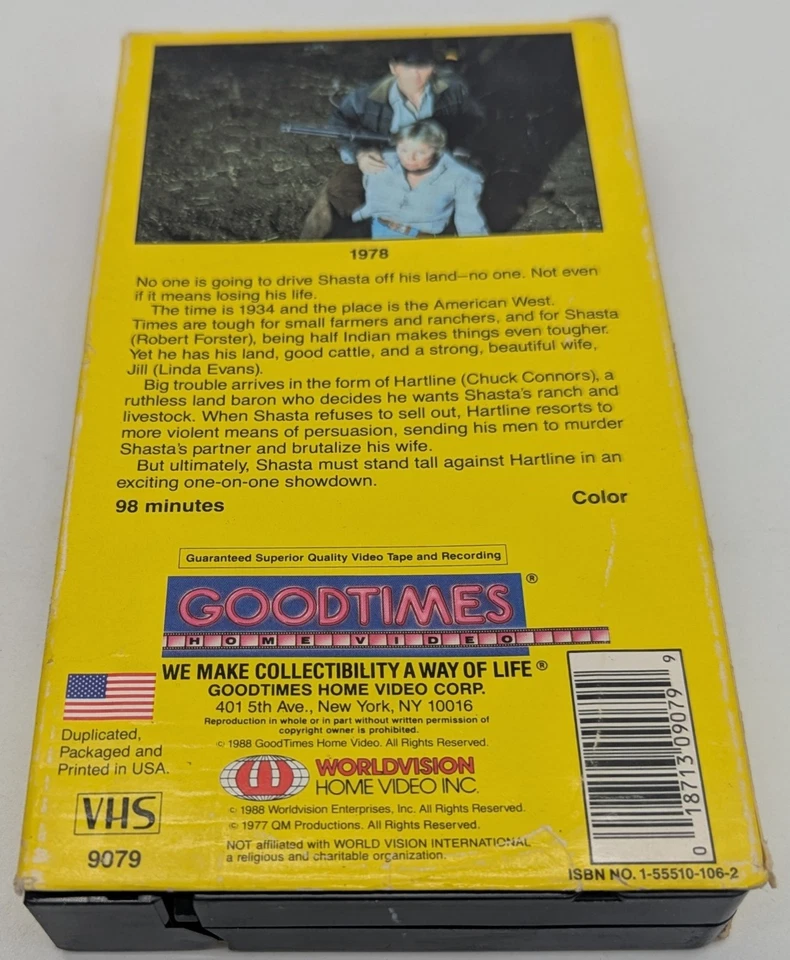 Standing Tall RARE Goodtimes release 1978 VHS 1988 Linda Evans Chuck Connors - Image 2 of 4