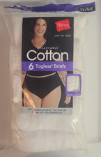 Hanes Womens Breathable Cotton Tagless Briefs Panties Size 13/5X