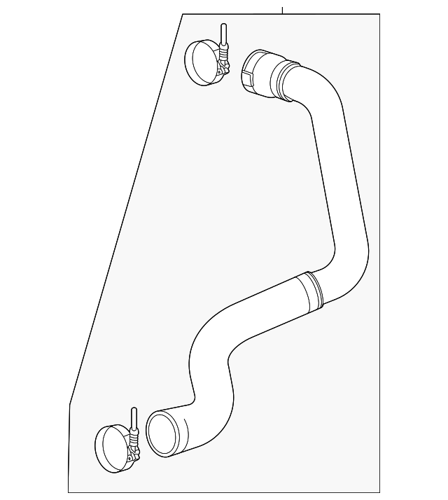 Genuine GM Charge Air Cooler Inlet Hose Part #84870726