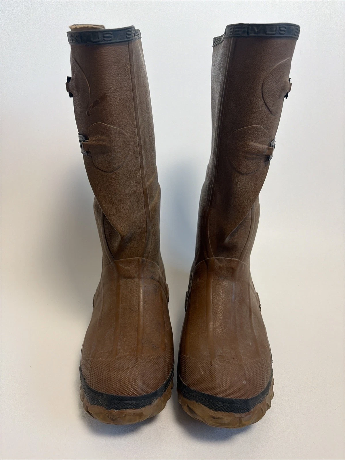 Serves Rubber Boots Insulated Brown Men’s Size 9 Outdoors Hunting Fishing Nature