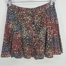 Urban Outfitters Skirt S Multicolor Floral Button Front Boho Eclectic Mini